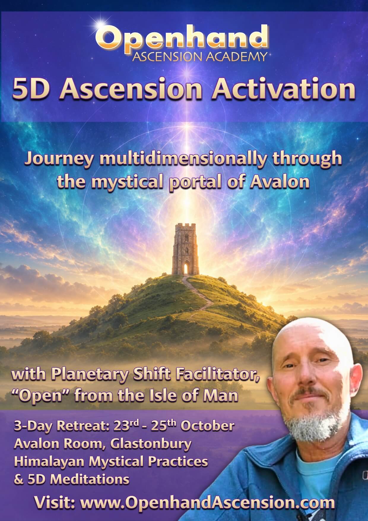 Glastonbury 5D Ascension Activation, Oct 2026 | Openhand