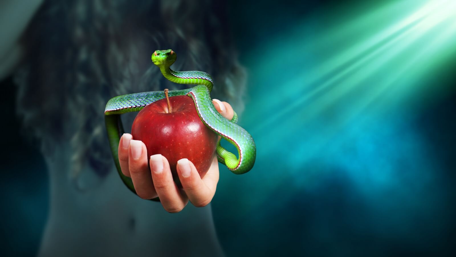 Змея и яблоко