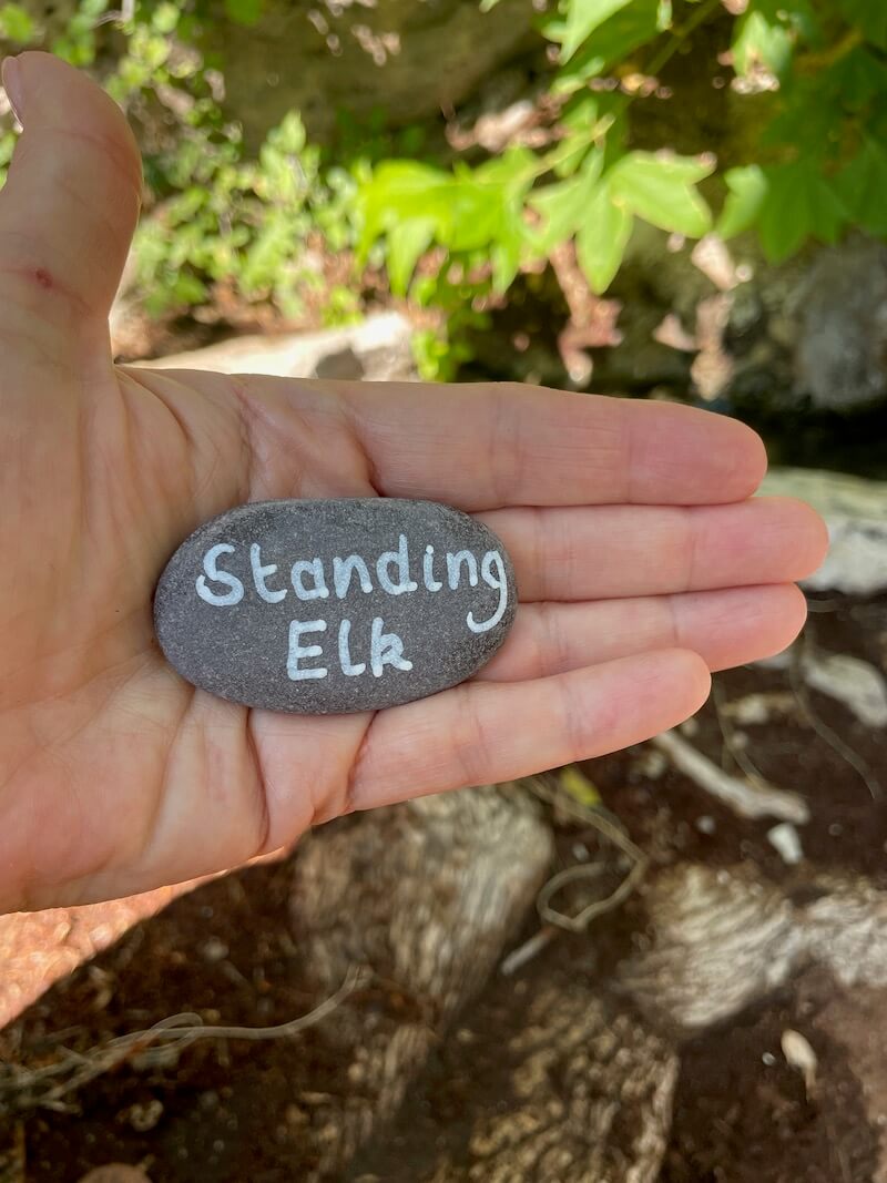Standing Elk Pebble by Openhand