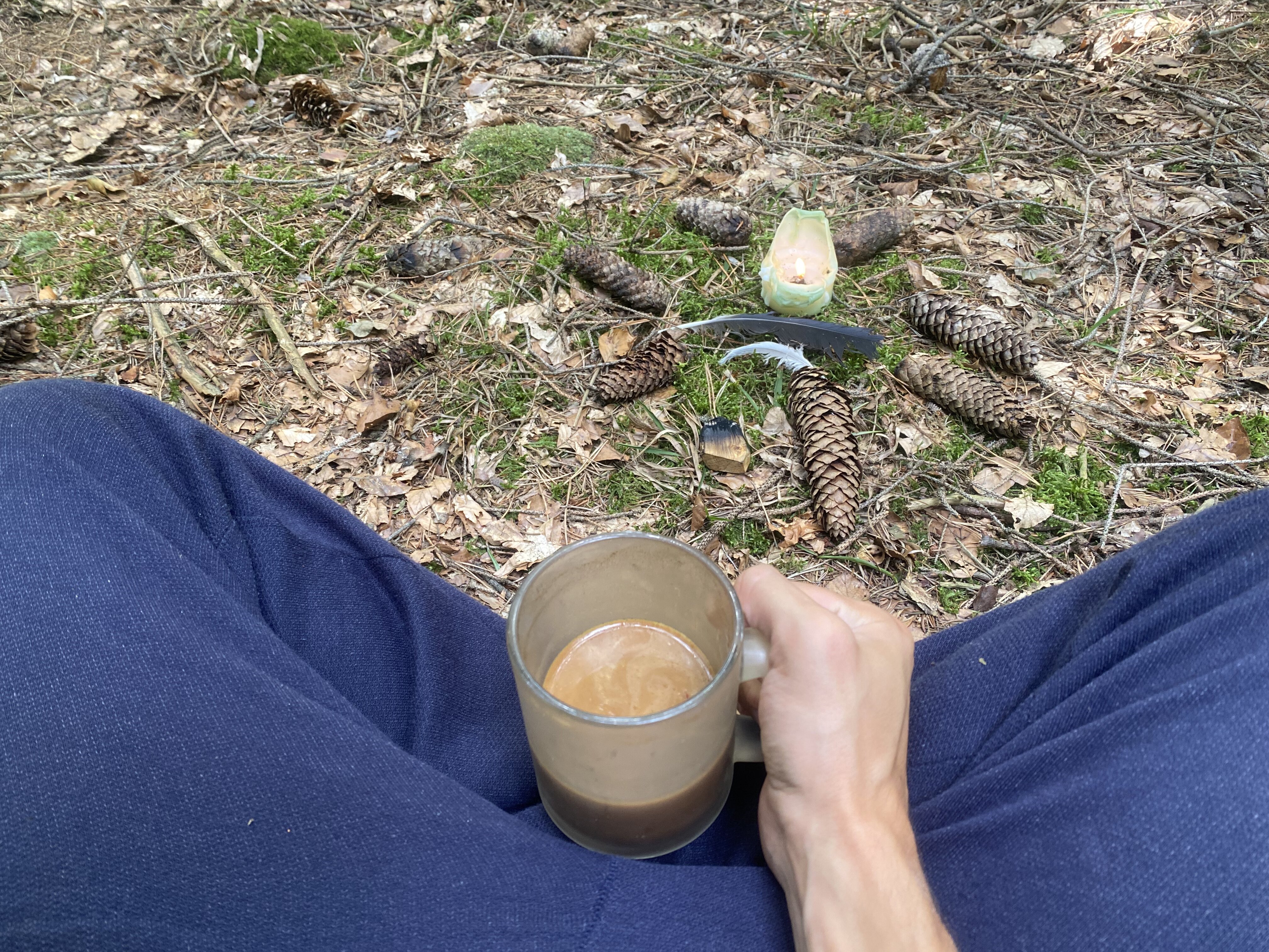coffee ceremony in the forest